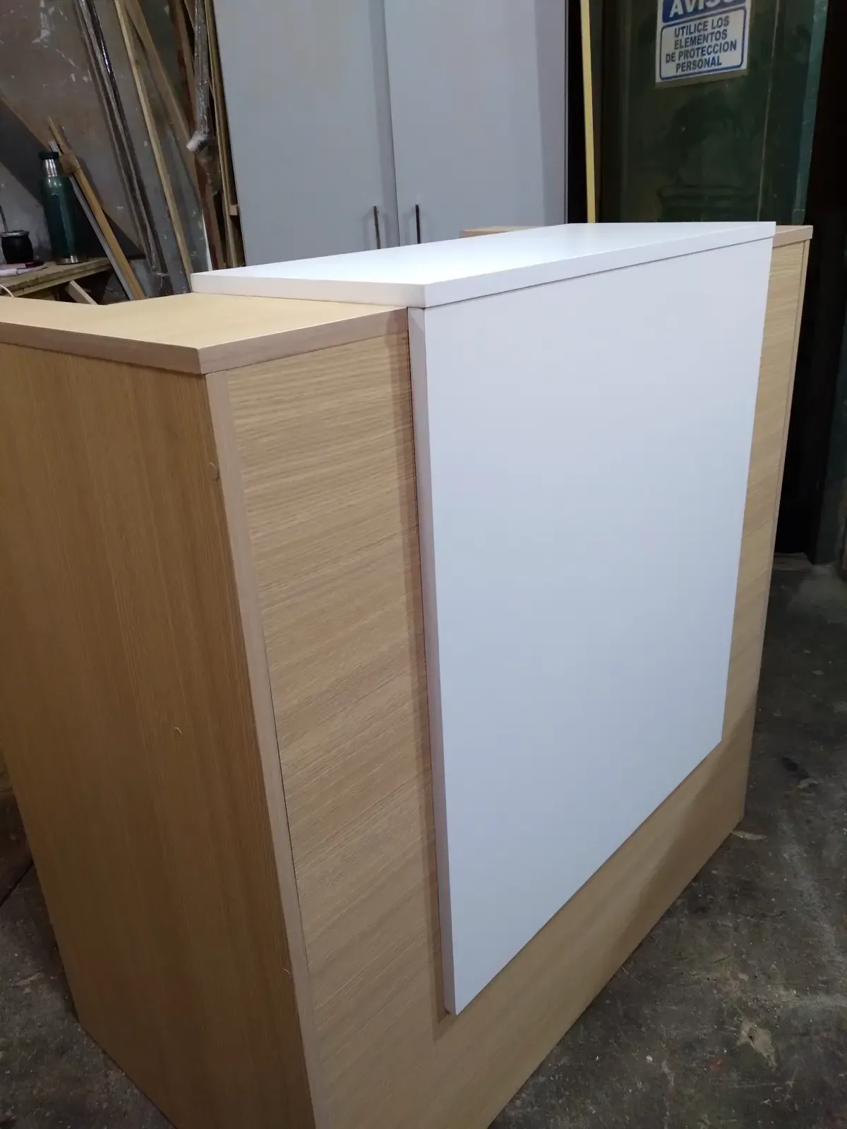Mostrador 1.20m – Estante y Cajón – Combinado